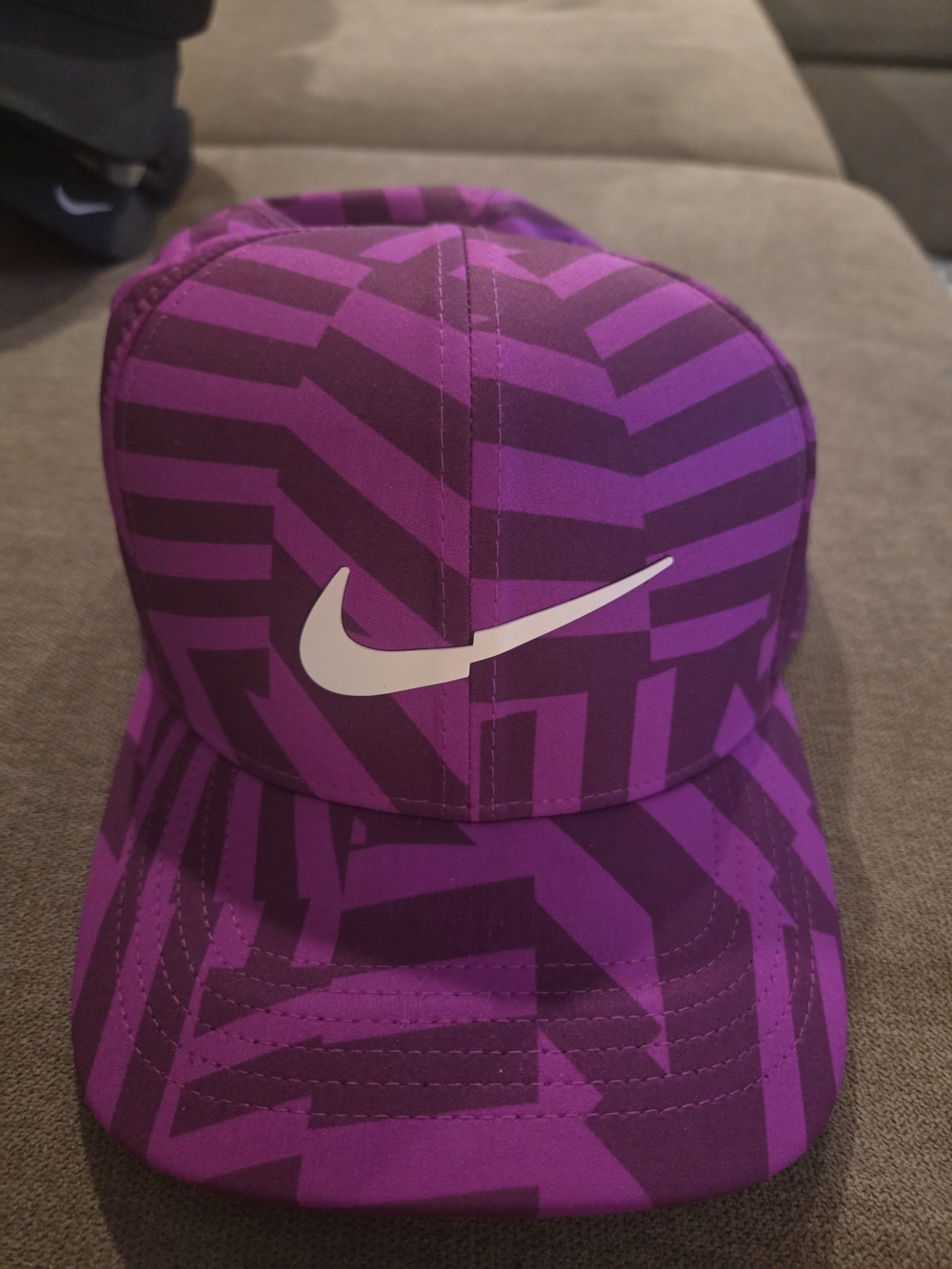 Nike Purple Geometric Swoosh Golf Hat